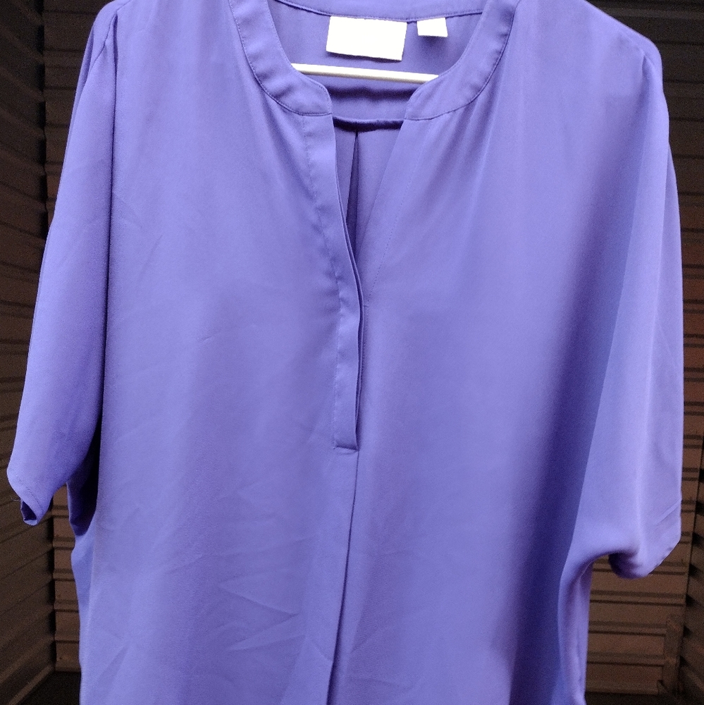 Sheer lavender blouse